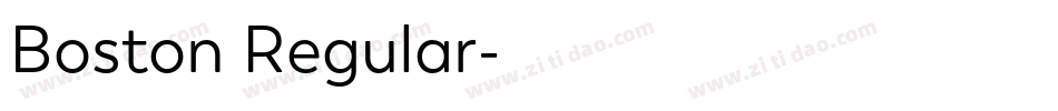Boston Regular字体转换
